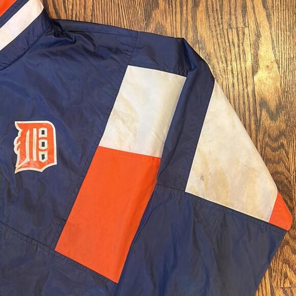 Vintage 80s/90s Detroit Tigers Apex One Windbreaker - Picture 2 of 16
